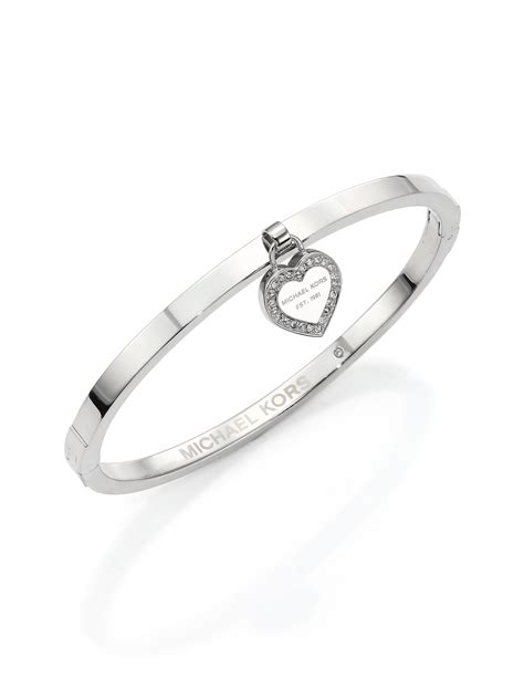 michael kors bracelet heart|Michael Kors diamond bangle bracelet.